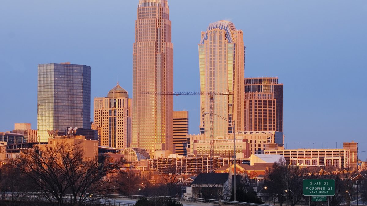 Charlotte Skyline at Sunrise