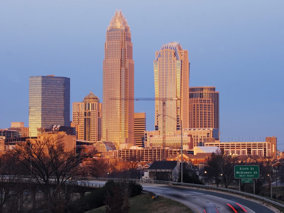 Charlotte Skyline at Sunrise