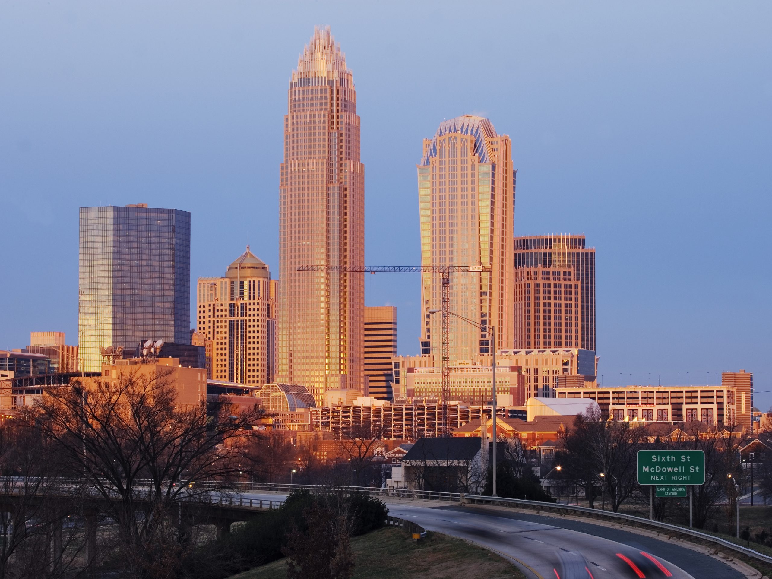 Charlotte Skyline at Sunrise